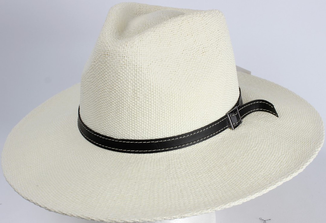 HEAD START White fedora w black band and buckle  Style: HS/1417/WHITE image 0